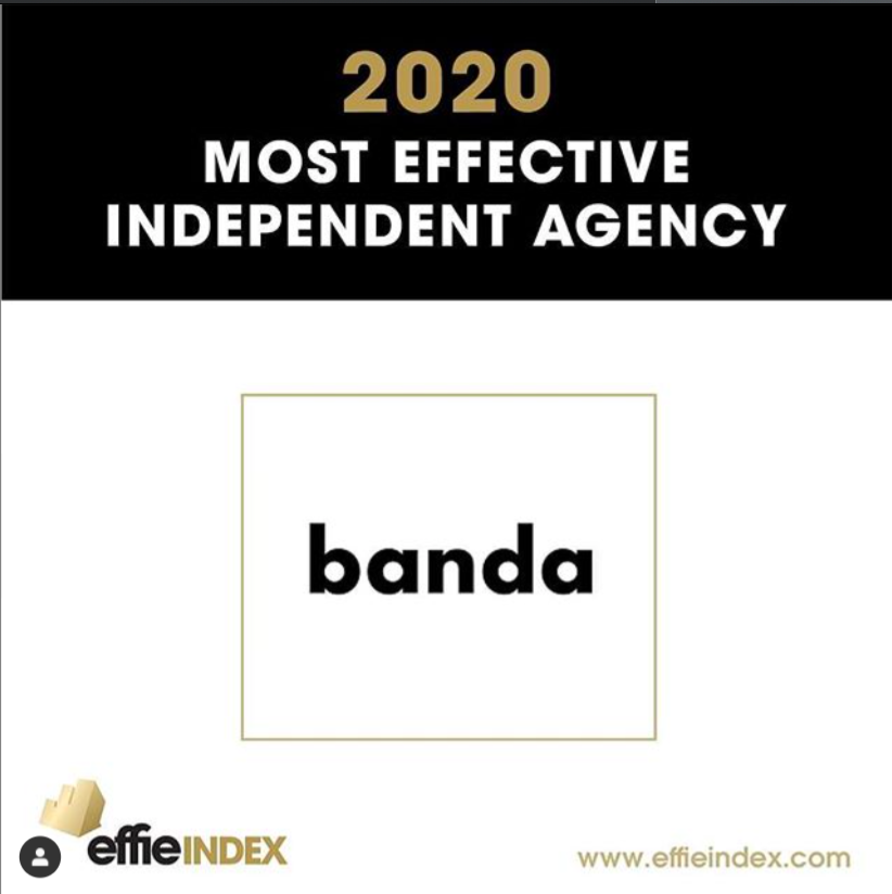 Banda стали самым эффективным независимым рекламным агенством в мире