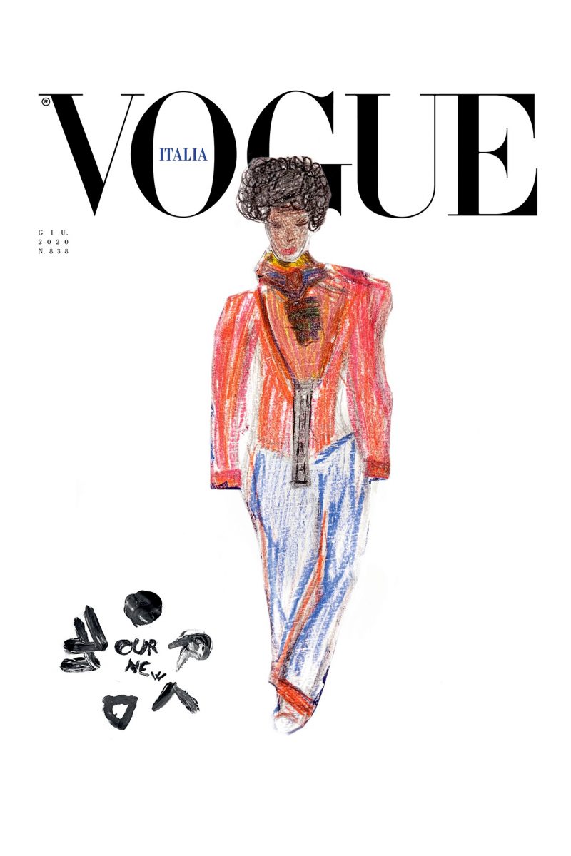 Жизнь после пандемии: обложку Vogue Италия нарисовали дети