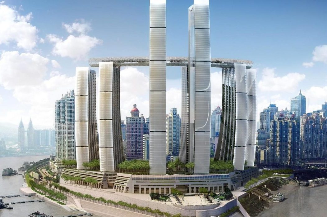 В Китае открыли самый высокий горизонтальный небоскреб в мире