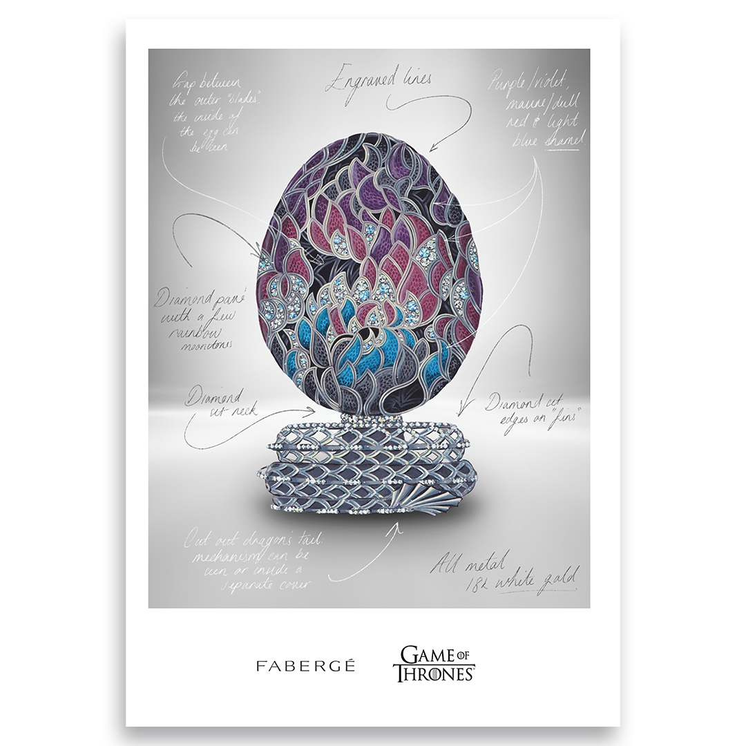 Fabergé представили унікальне діамантове яйце до 10-річчя «Гри престолів»