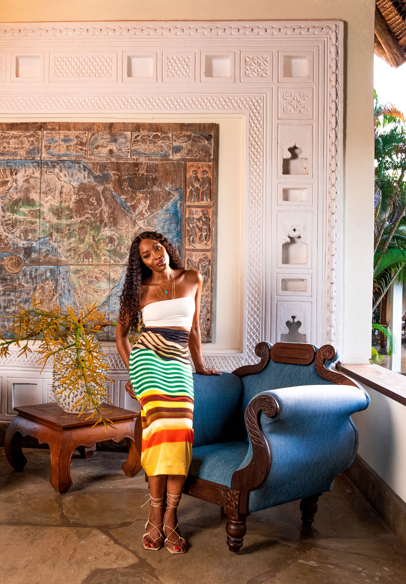 В гостях у Наоми Кэмпбелл: экскурсия по колоритному дому модели в Кении