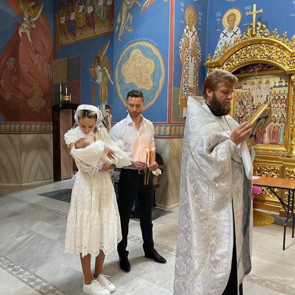 Даша Хлистун и Макс Михайлюк крестили дочь