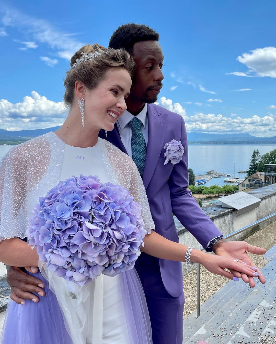 «Лучший день в моей жизни»: Элина Свитолина и Гаэль Монфис поженились