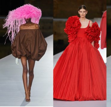Капелюхи, пір&#8217;я та пишні сукні в кутюрній колекції Valentino