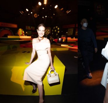 Наталья Водянова и Алекса Чанг в первом ряду показа весенней коллекции Dior
