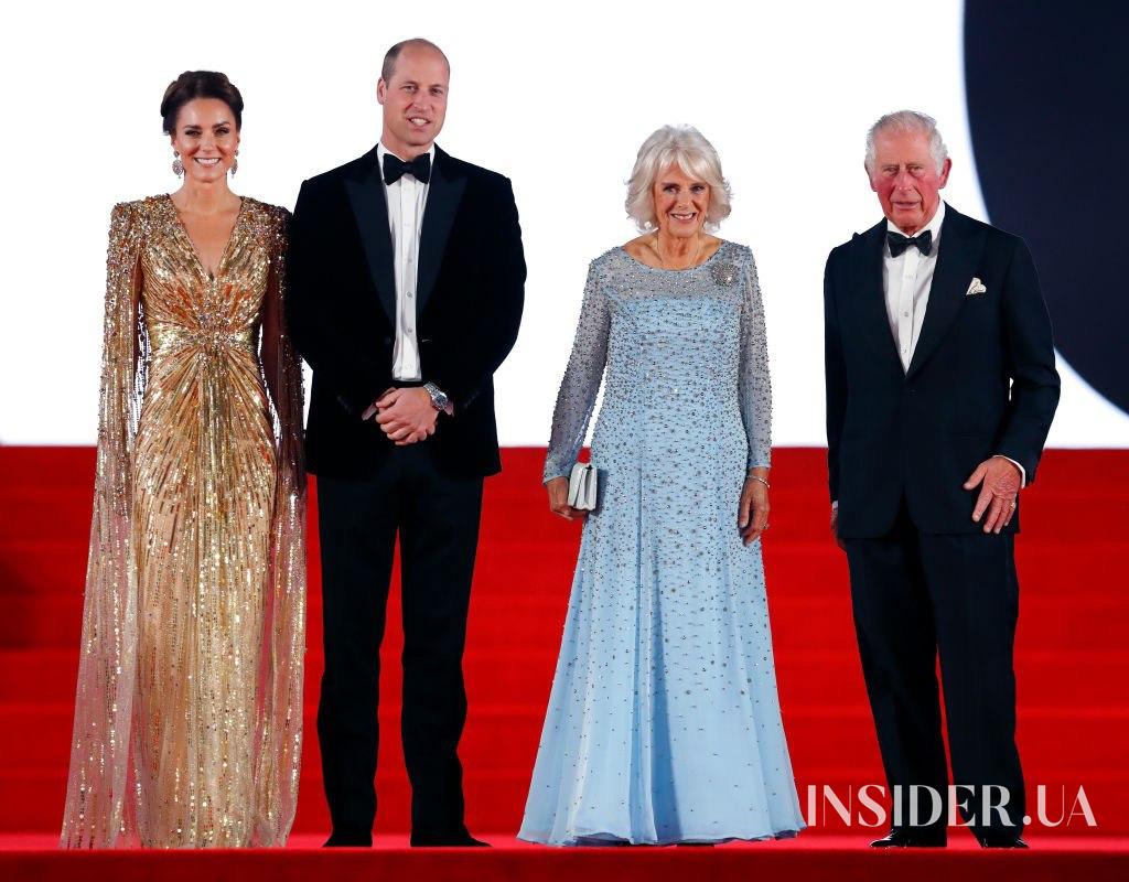 Кейт Миддлтон и принц Уильям посетили мировую премьеру фильма «007: Не время умирать»