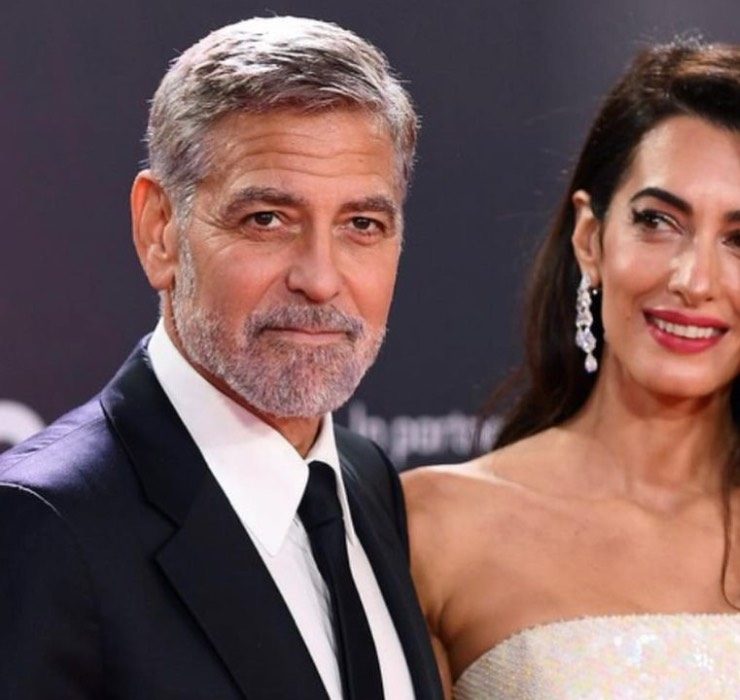Джордж и Амаль Клуни на премьере фильма «Нежный бар» в Лондоне