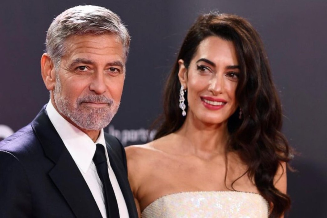 Джордж и Амаль Клуни на премьере фильма «Нежный бар» в Лондоне