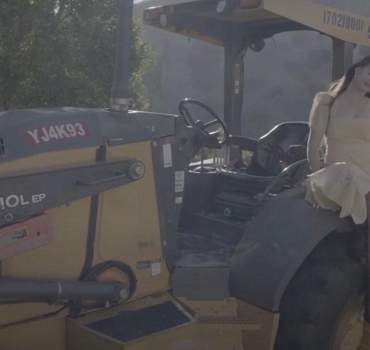 Лана Дель Рей катається на тракторі та фарбує бильця в кліпі на пісню «Blue Banisters»