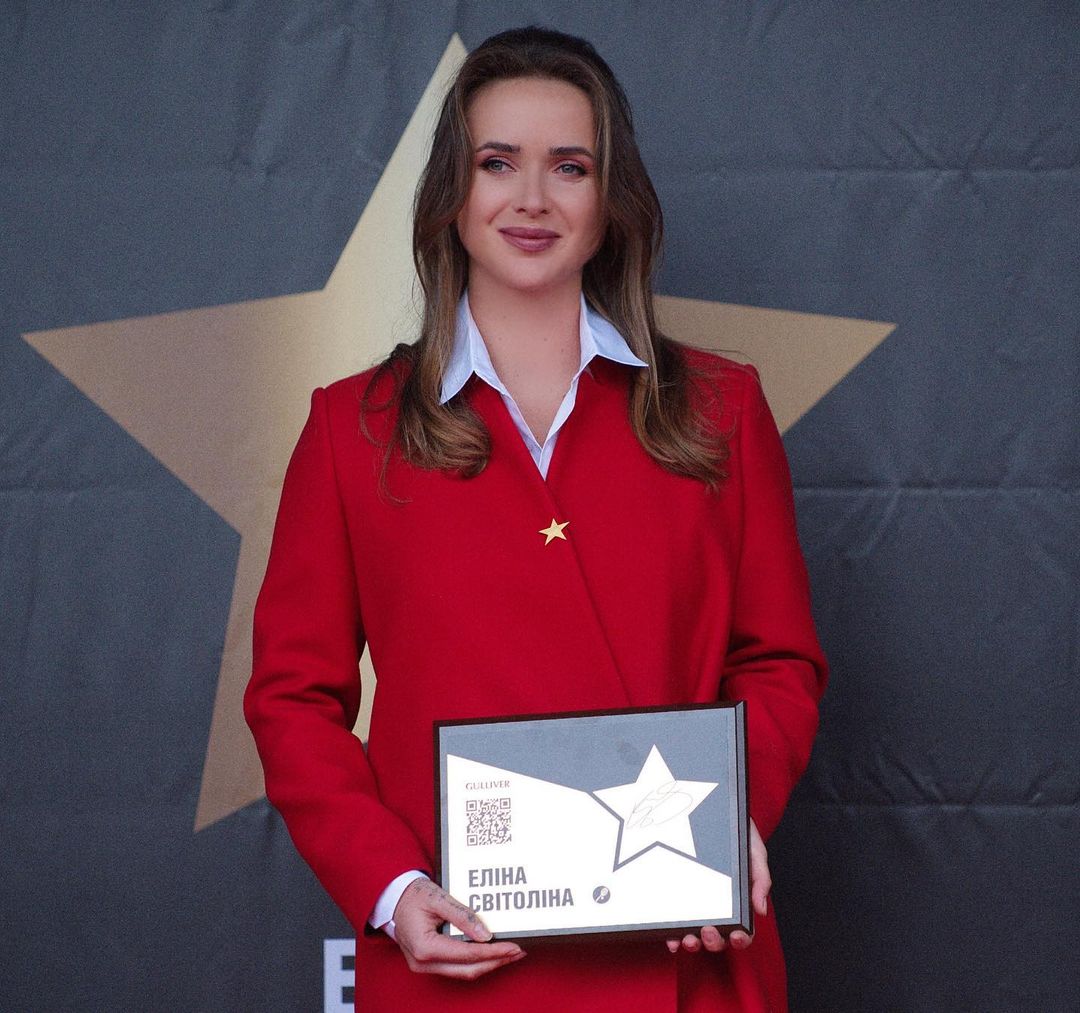 Элина Свитолина получила именную звезду на киевской «Аллее славы»