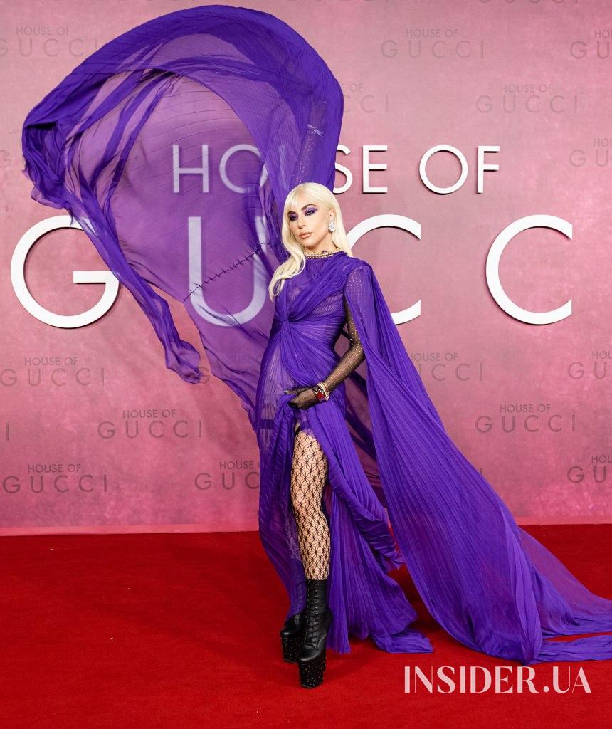 В духе 80-х: Леди Гага на лондонской премьере фильма «Дом Gucci»