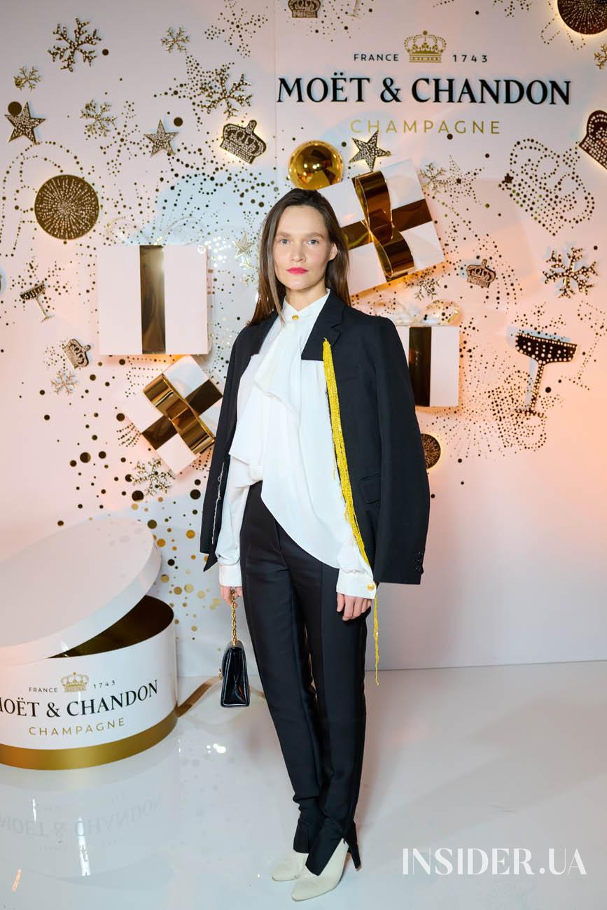 Как прошел рождественский вечер Moet & Chandon и Vogue