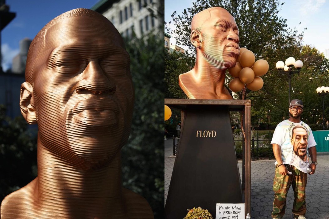 Sotheby’s выставил на аукцион памятник Джорджу Флойду, убийство которого положило начало Black Lives Matter