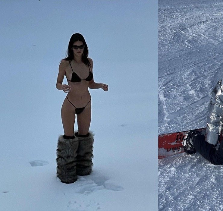Как Кендалл Дженнер одевается и отдыхает на горнолыжном курорте