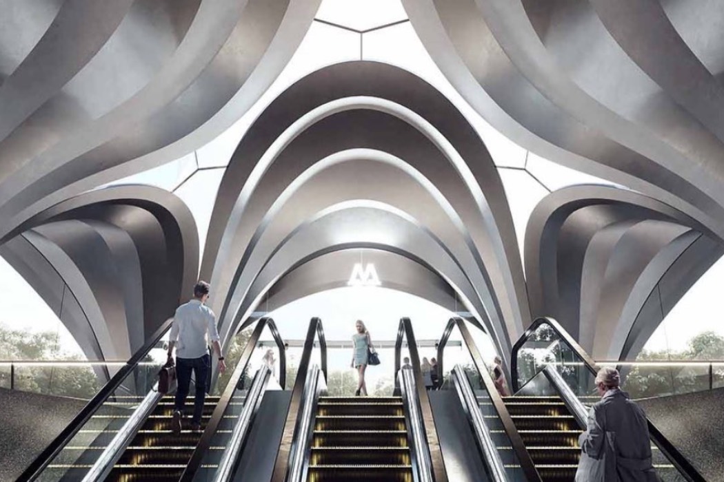 Архитектурное бюро Захи Хадид показало проект новых станций днепровского метро