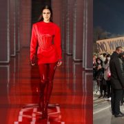 Дуа Липа примерила огненно-рыжий цвет в новом кампейне Versace