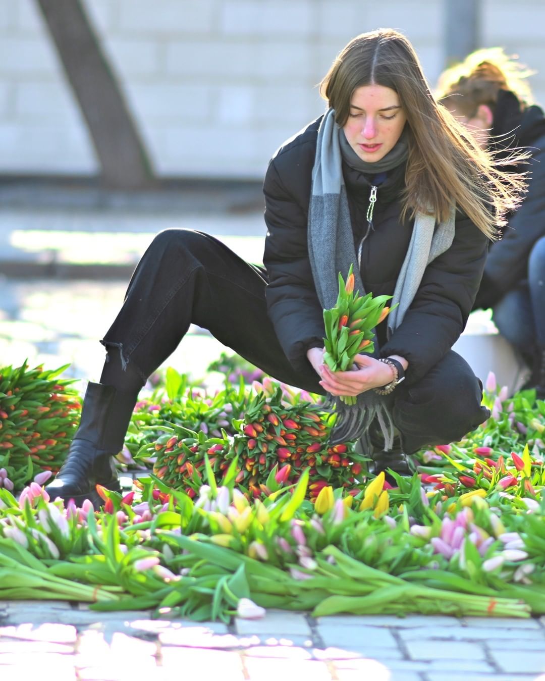 Викладений у центрі Києва тризуб із тюльпанів подали до Книги рекордів України