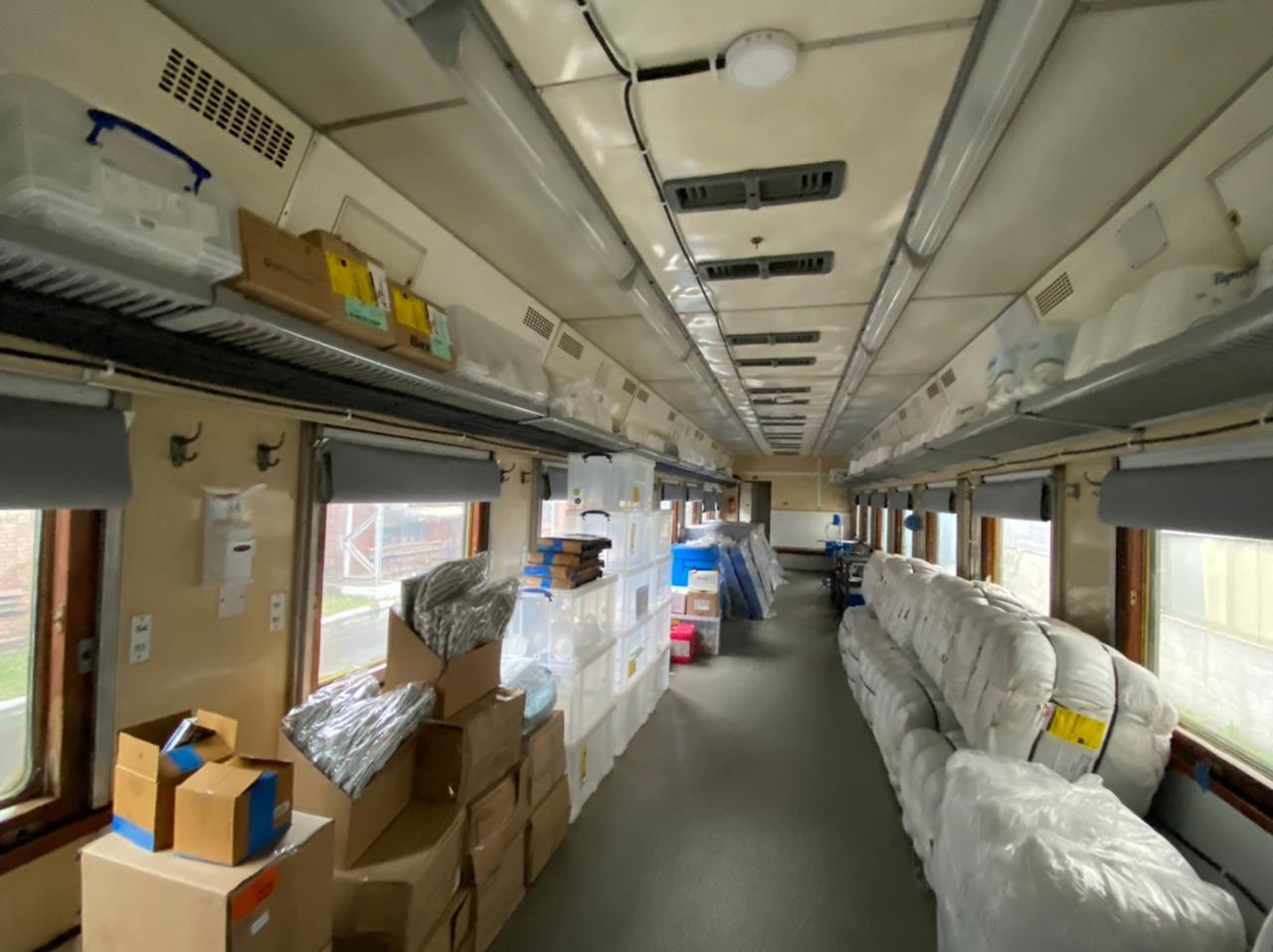 В Украине запустили эвакуационный медицинский поезд