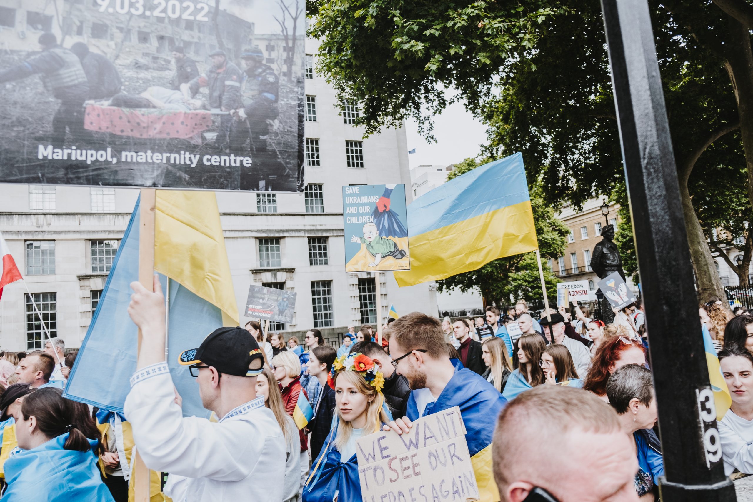 В Лондоне прошла акция в поддержку героев «Азовстали»