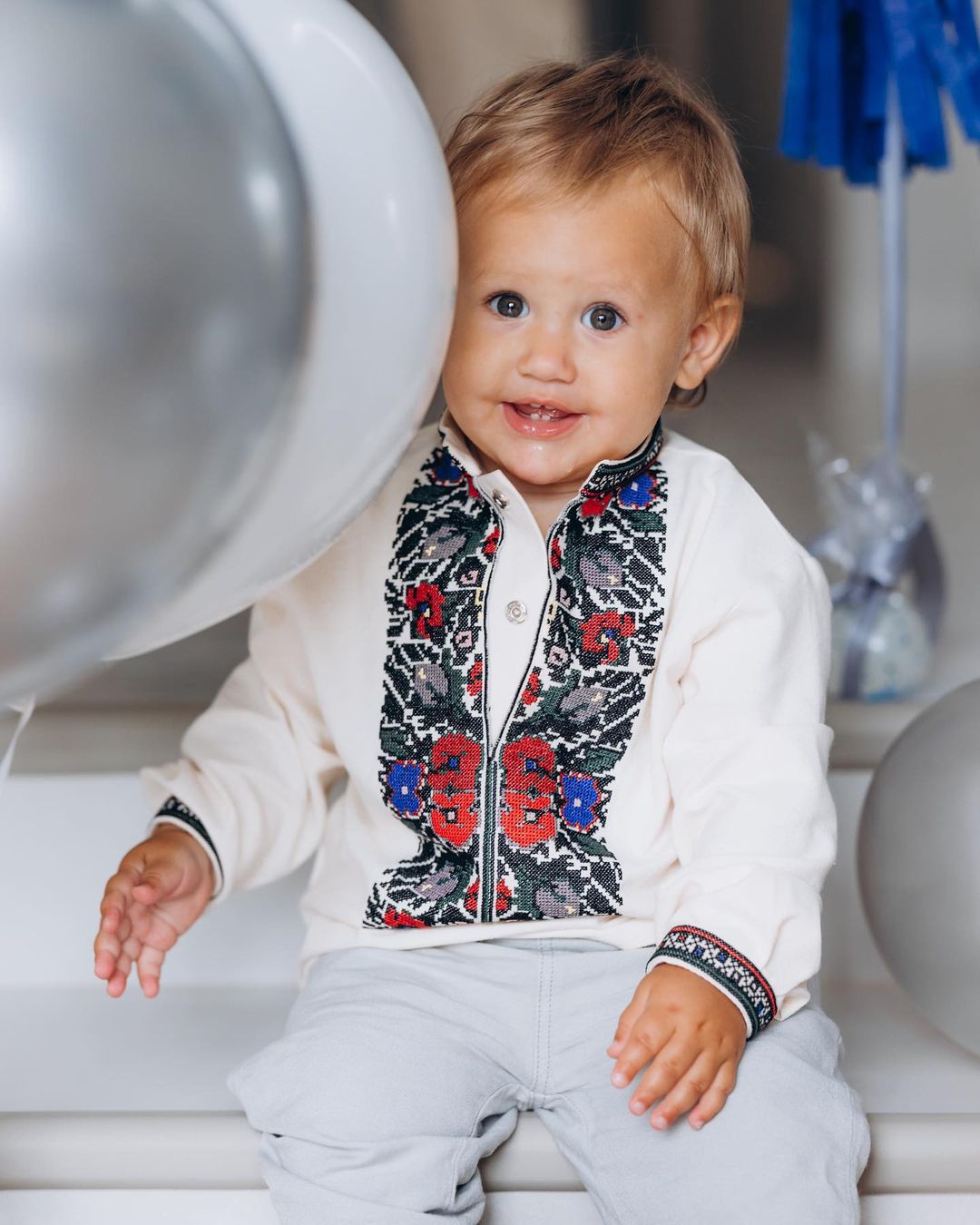 Никита Добрынин и Даша Квиткова отметили первый день рождения сына