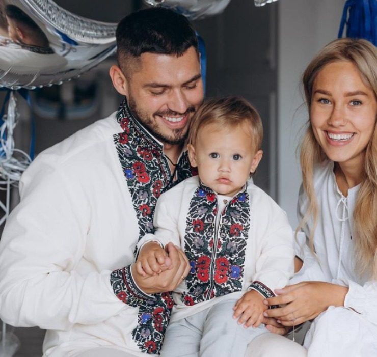 Никита Добрынин и Даша Квиткова отметили первый день рождения сына