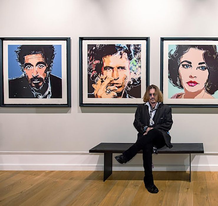 Джонни Депп за несколько часов заработал $3,5 миллиона, продав свои картины