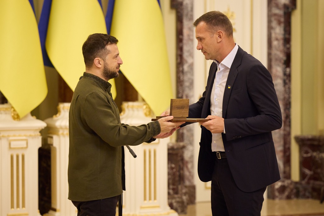 Андрей Шевченко получил награду «Национальная легенда Украины»
