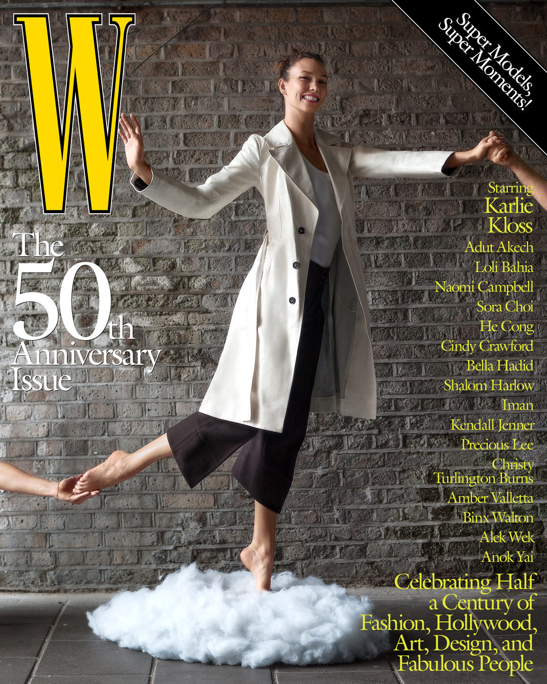 Белла Хадид, Наоми Кэмпбелл и еще 15 супермоделей на обложках юбилейного W Magazine