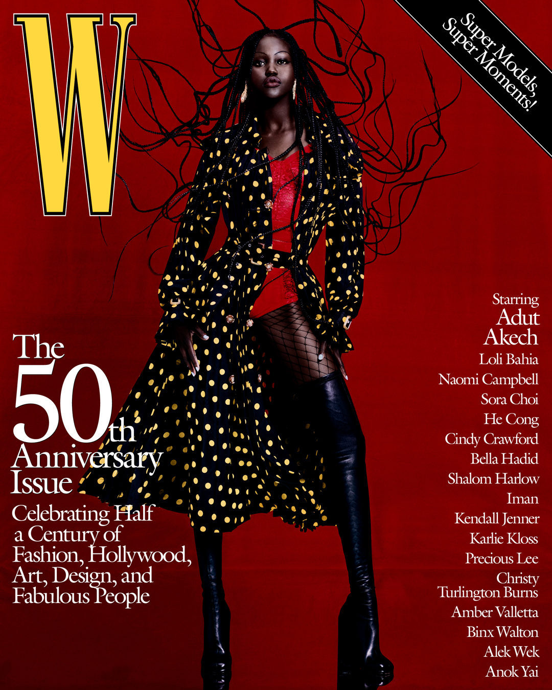 Белла Хадид, Наоми Кэмпбелл и еще 15 супермоделей на обложках юбилейного W Magazine