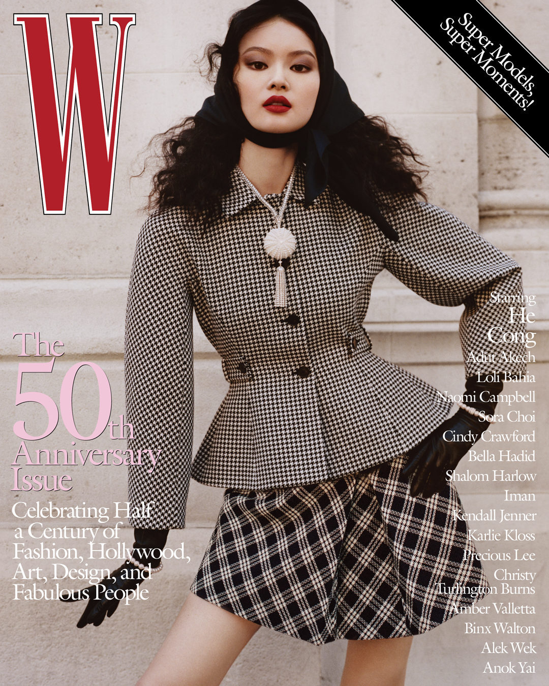 Белла Хадід, Наомі Кемпбелл та ще 15 супермоделей на обкладинках ювілейного W Magazine