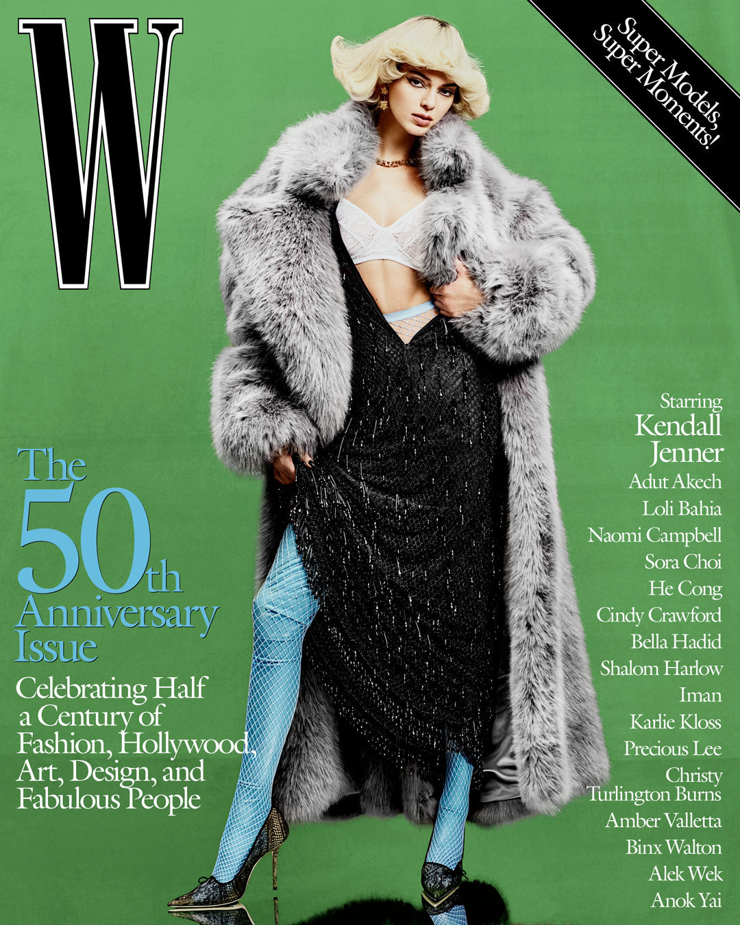Белла Хадід, Наомі Кемпбелл та ще 15 супермоделей на обкладинках ювілейного W Magazine