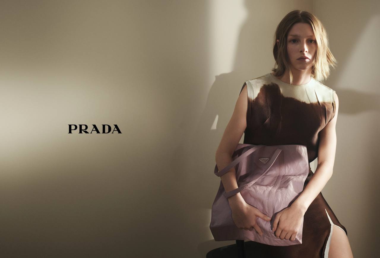 Венсан Кассель и Хантер Шафер — герои рекламной кампании Prada