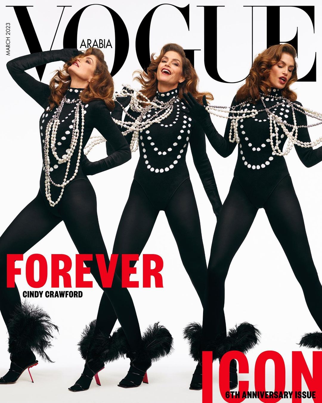 Сінді Кроуфорд приміряла вінтажні образи для Vogue Arabia