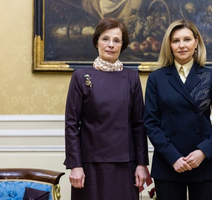Встреча первых леди: Елена Зеленская и Андра Левите во Львове