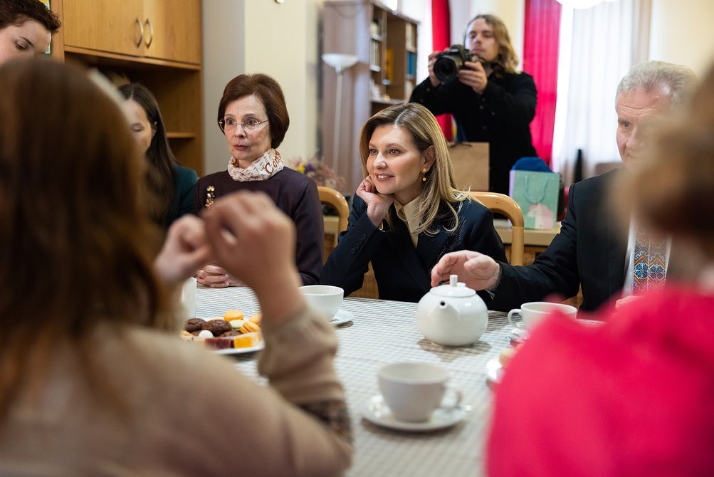 Встреча первых леди: Елена Зеленская и Андра Левите во Львове