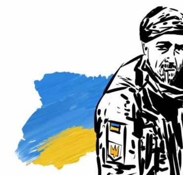 Украинские художники отдали дань памяти убитому безоружному защитнику