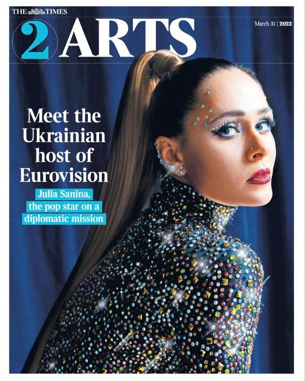 Юлия Санина украсила обложку британского The Times
