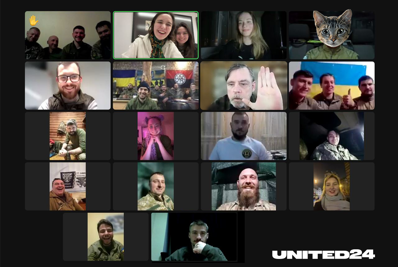 «Вы настоящие герои»: Марк Хэмилл пообщался с украинскими защитниками