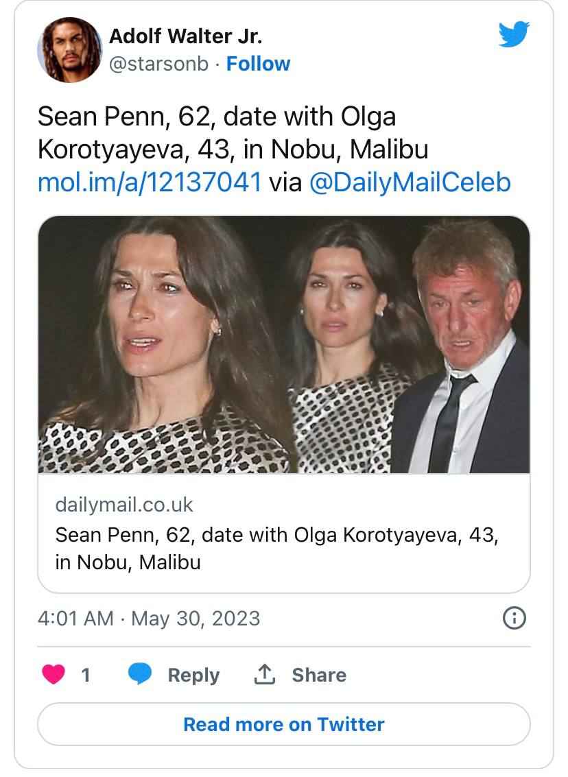 Помічено: Шон Пенн сходив на побачення з українською акторкою