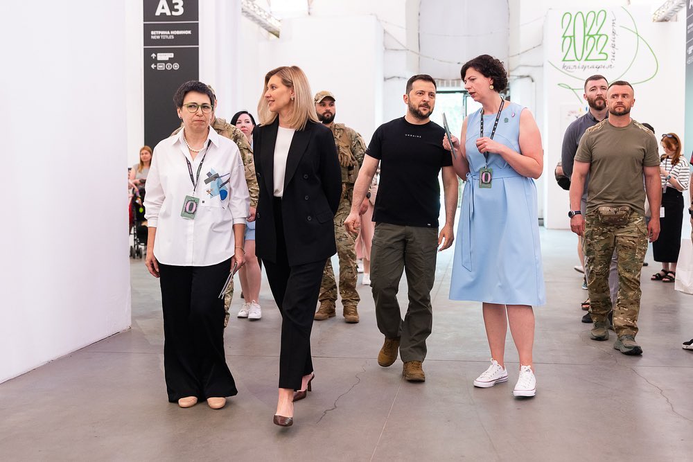 Володимир та Олена Зеленські відвідали відкриття «Книжкового Арсеналу»