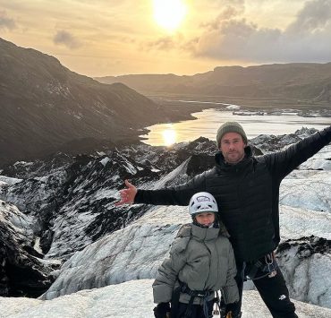 Кріс Гемсворт показав, як проводить час з родиною в Ісландії