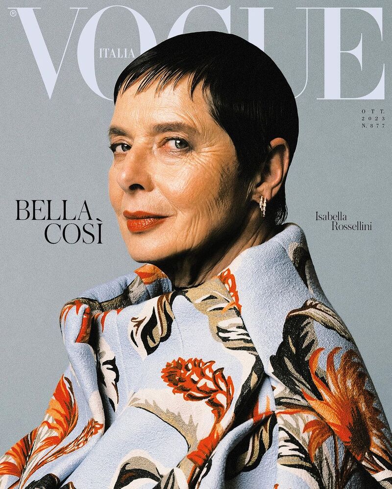 71-річна Ізабелла Росселіні прикрасила обкладинку Vogue у 38 раз