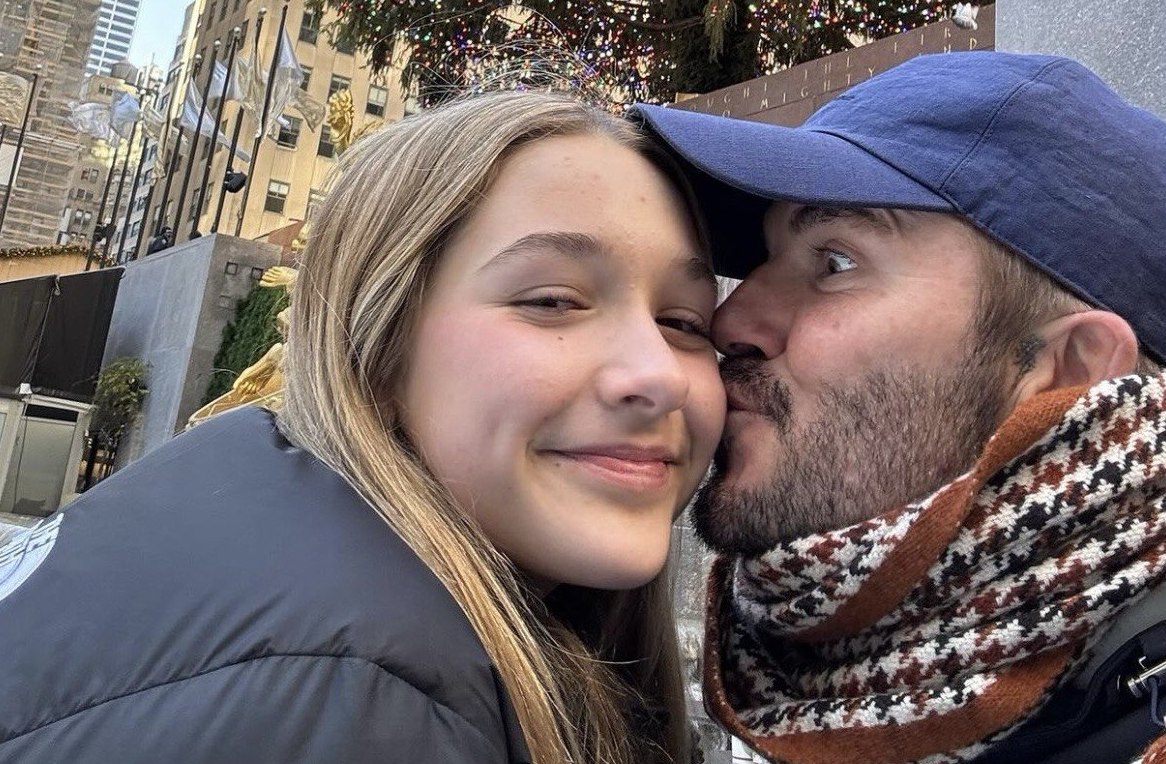 Незабываемые впечатления: Дэвид Бекхэм отдыхает с дочерью в Нью-Йорке