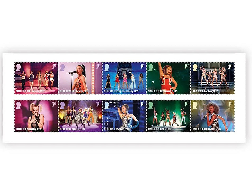 Выпустили особые марки со Spice Girls