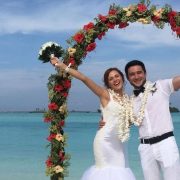 Владимир и Кристина Остапчуки отметили первую годовщину свадьбы