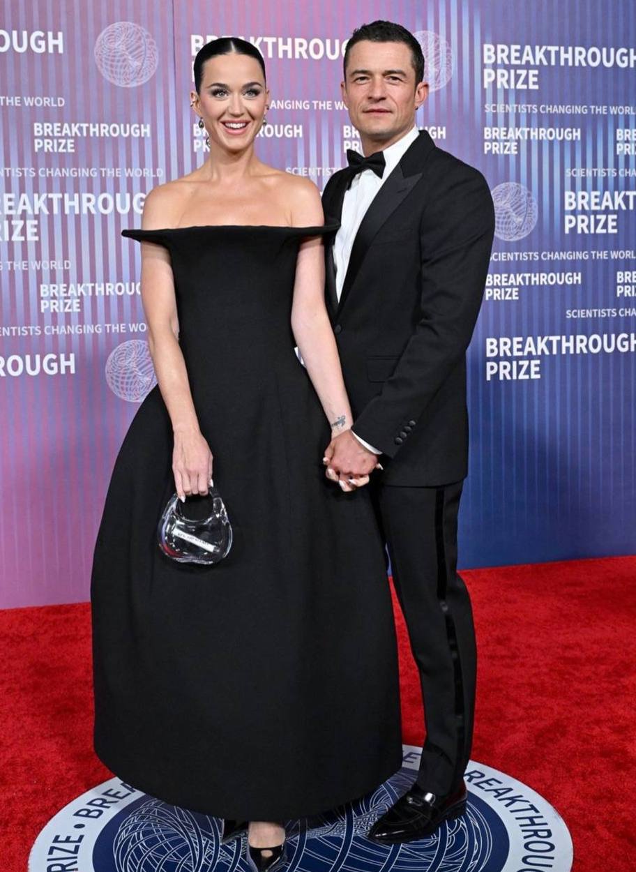 Редкий выход: Кэти Перри и Орландо Блум на церемонии Breakthrough Prize