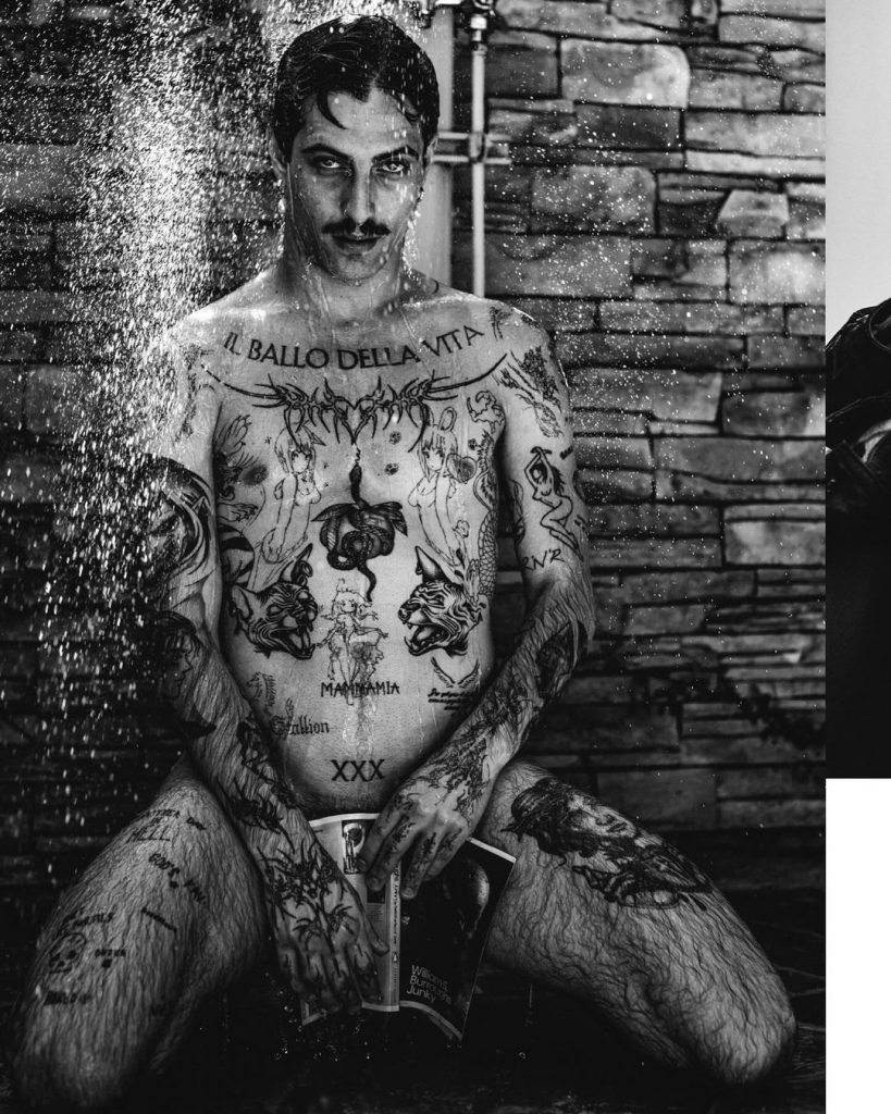 Оголений і з вусами: фронтмен гурту Måneskin в епатажній фотосесії