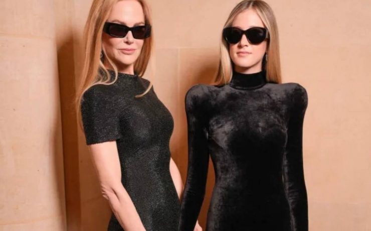 Ніколь Кідман та Наомі Вотс із доньками на кутюрному шоу Balenciaga