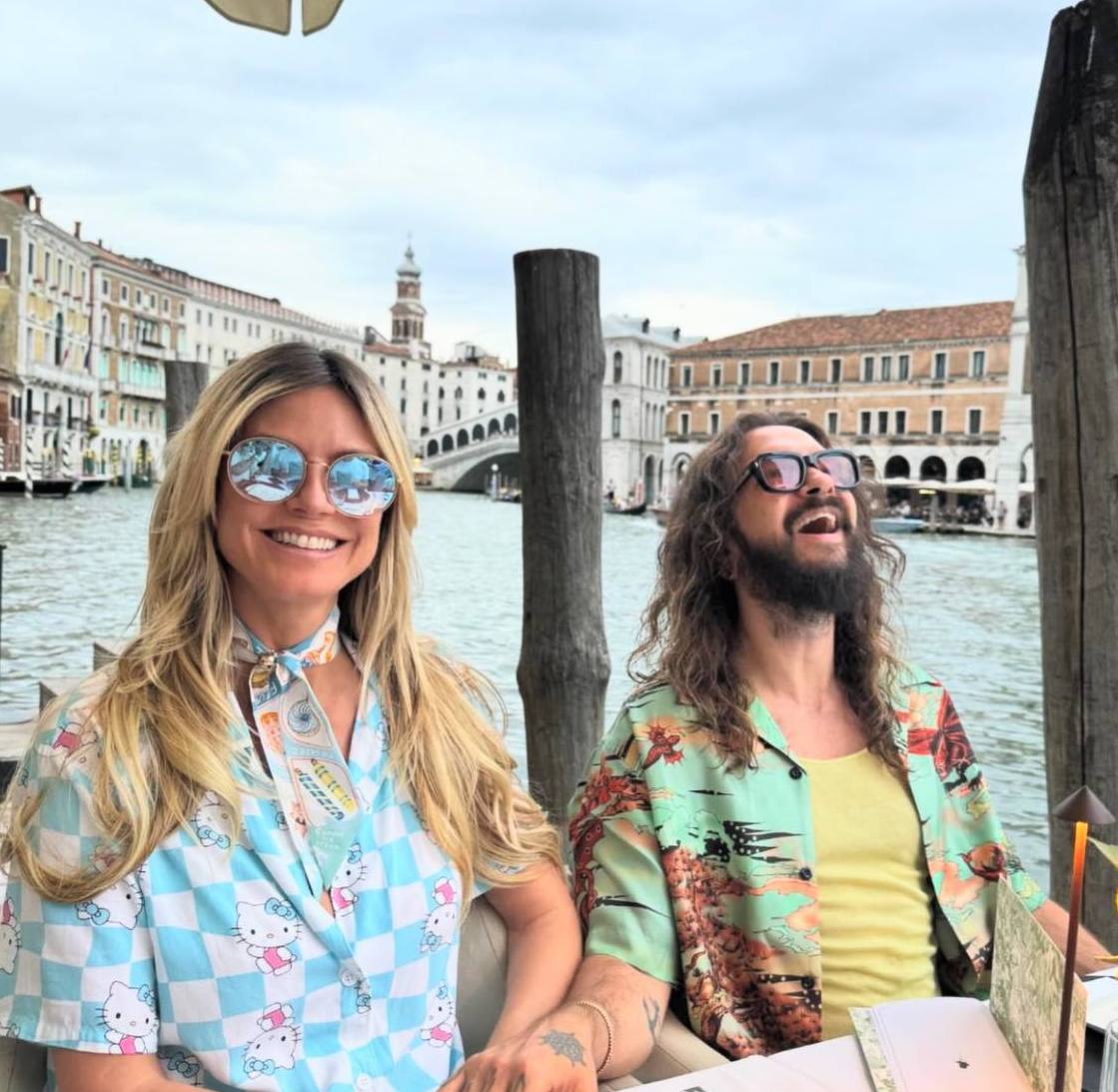 Дольче вита: Хайди Клум отдыхает в Венеции с мужем и его братом