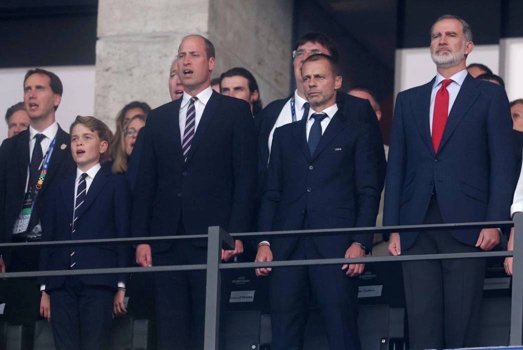 Принц Уильям с сыном Джорджем посетили финал Евро-2024